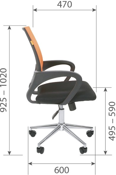 Офисное кресло CHAIRMAN 696 CHROME