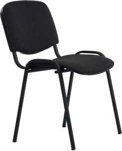 Стул Изо черная рама В-40 (темно-серый)