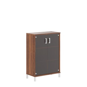 Шкаф средний со стеклянными дверьми B 420.8 900х450х1286 BORN