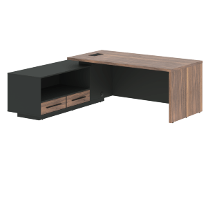 Стол руководителя с тумбой VRCT 2119(L) 2100х1900х750 V