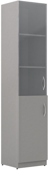 Шкаф колонка комбинированая SR-5U.2(L) Серый 386х375х1815