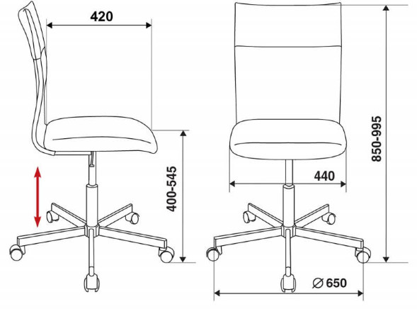 Кресло Бюрократ CH-1399/R+B
