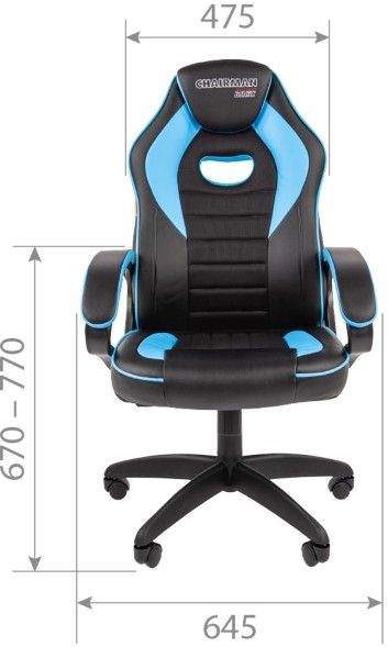 Кресло геймерское CHAIRMAN GAME 16 NEW