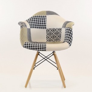 Стул-кресло DAW Patchwork Lounge трехцветный