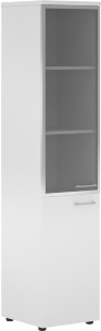 Шкаф колонка комбинированая (L) с топом XHC 42.7(L) Белый 432х432х1955 XTEN