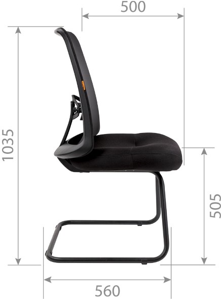 Кресло для посетителей  CHAIRMAN 535V