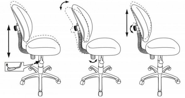 Детское кресло Бюрократ KD-W6