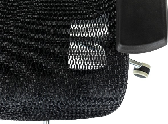 Кресло руководителя Бюрократ MC-912-H черный сетка с подголов. крестов. металл хром