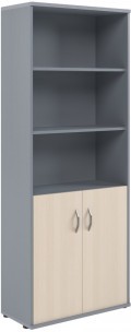 Шкаф с одним комплектом глухих малых дверей СТ-1.1 Клен/Металлик 770*365*1975 IMAGO