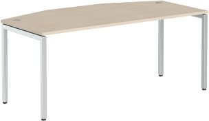 Стол руководителя XSET 189 Дуб Сонома/Алюминий 1800х914х750 XTEN-S