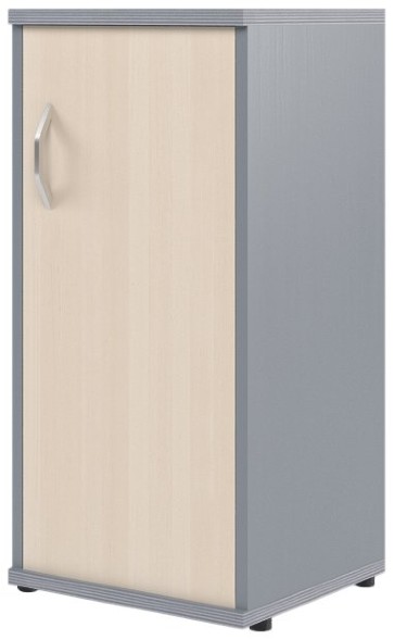 Шкаф колонка с глухой дверью СУ-3.1(R) Клен/Металлик 406*365*823