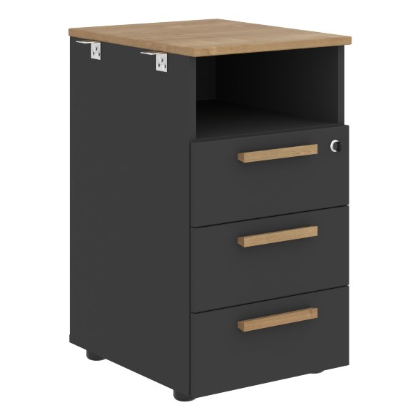 Тумба приставная FLC-3D.1A Белый премиум 408х504х733 FORTA